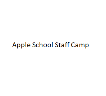 Apple School Staff Camp