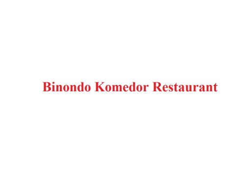 Binondo Komedor Restaurant