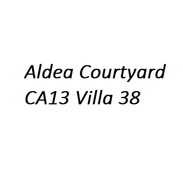 Aldea Courtyard CA13 Villa 38 