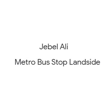 Jebel Ali Metro Bus Stop Landside