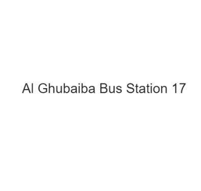 Al Ghubaiba Bus Station 17