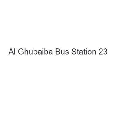 Al Ghubaiba Bus Station 23