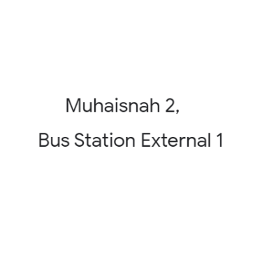 Muhaisnah 2, Bus Station External 1