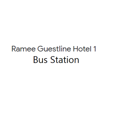 Al Barsha Heights, Ramee Guestline Hotel 1 - Bus station