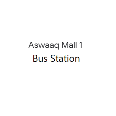 Al Barsha South 1, Aswaaq Mall 1 - Bus Station