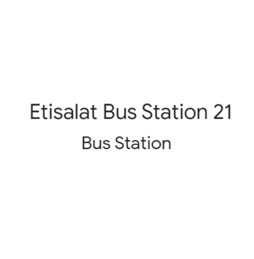 Etisalat Bus Station 21