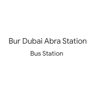 Bur Dubai Abra Station