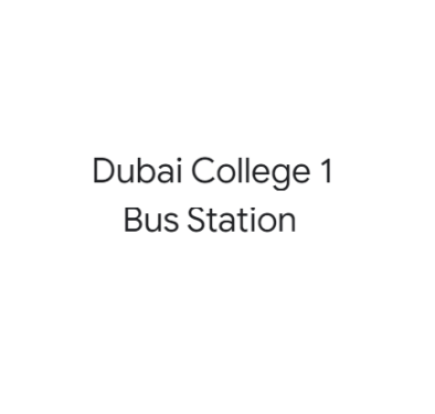 Dubai College 1 - Bus Stand