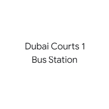 Dubai Courts 1 - Bus Stand