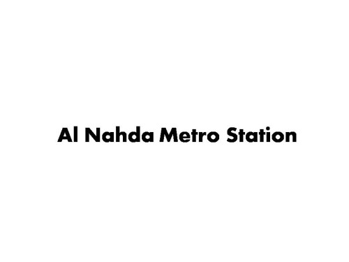 Al Nahda Metro Station