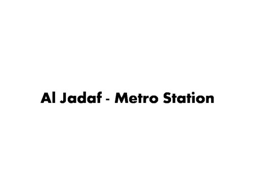 Al Jadaf - Metro Station