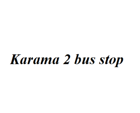 Karama 2 bus stop