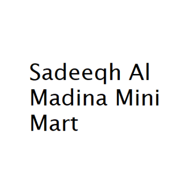 Sadeeqh Al Madina Mini Mart