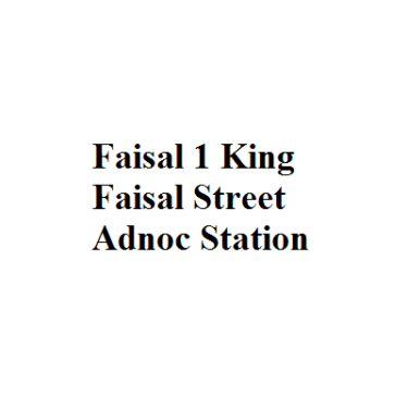 Faisal 1 King Faisal Street Adnoc Station - bus stop