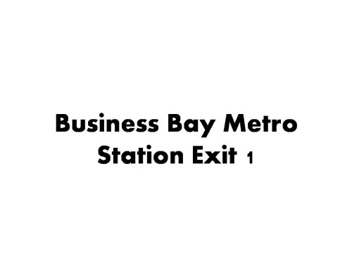 Business Bay Metro Station Exit 1