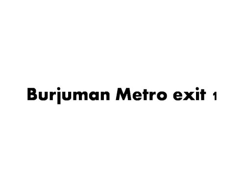 Burjuman Metro exit 1