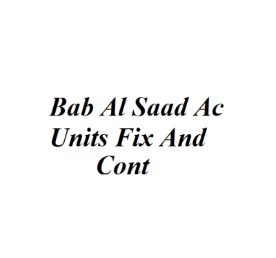 Bab Al Saad Ac Units Fix And Cont