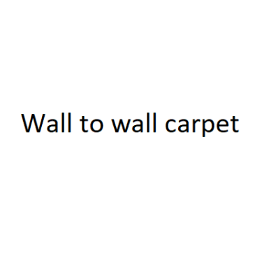 Wall to wall carpet