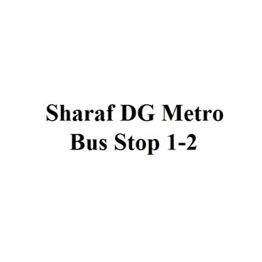 Sharaf DG Metro Bus Stop 1-2