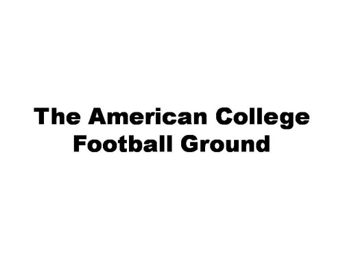 The American College Football Ground
