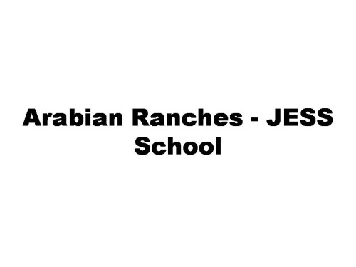 Arabian Ranches - JESS School