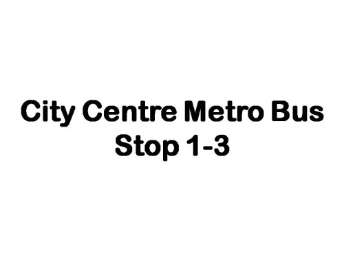City Centre Metro Bus Stop 1-3