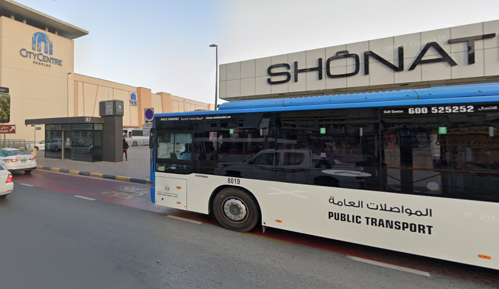 bus number going to al wahda mall from hamdan street