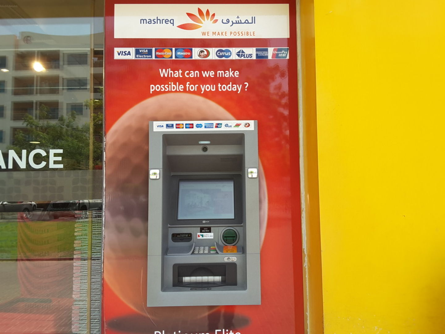 mashreq cash deposit atm al karama centre dubai