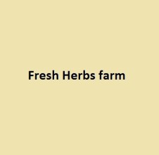 Fresh Herbs farm